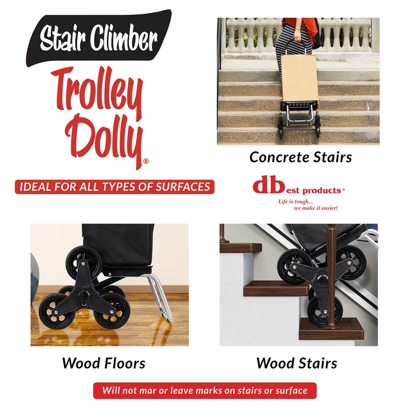 dbest products Stair Climber Trolley Dolly Black - Image 5